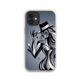 Viva La Diva: Where Shadows Dance in Shades of Silver Eco Phone Case