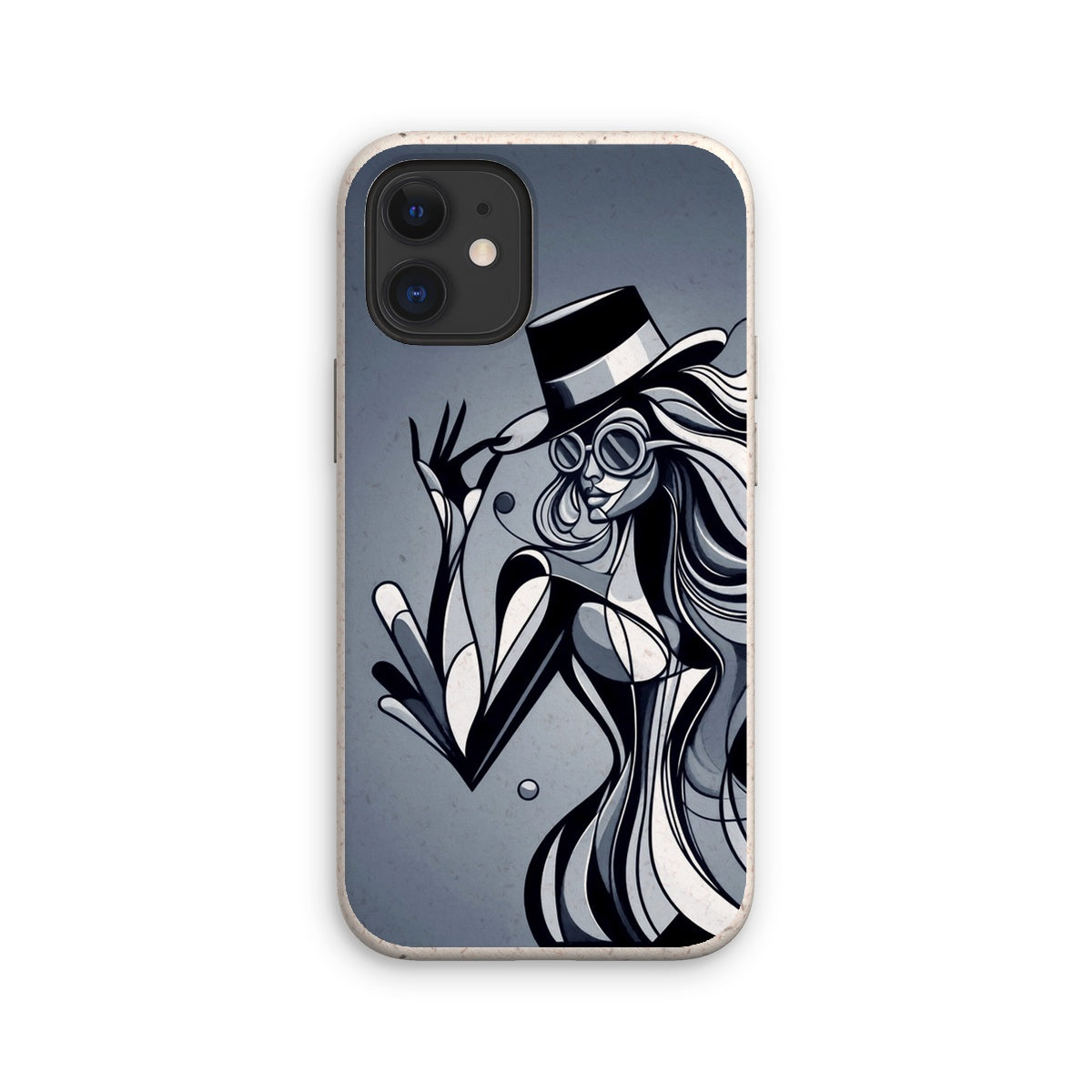 Viva La Diva: Where Shadows Dance in Shades of Silver Eco Phone Case