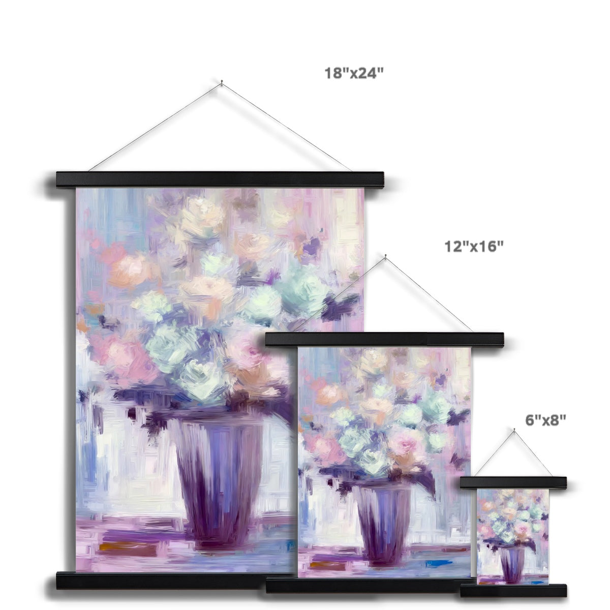 Abstract Blooms #11 Fine Art Print with Hanger
