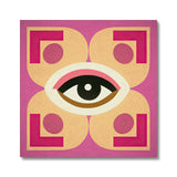 Eye of Harmony: Where Realism Meets Geometric Dreamscapes Canvas