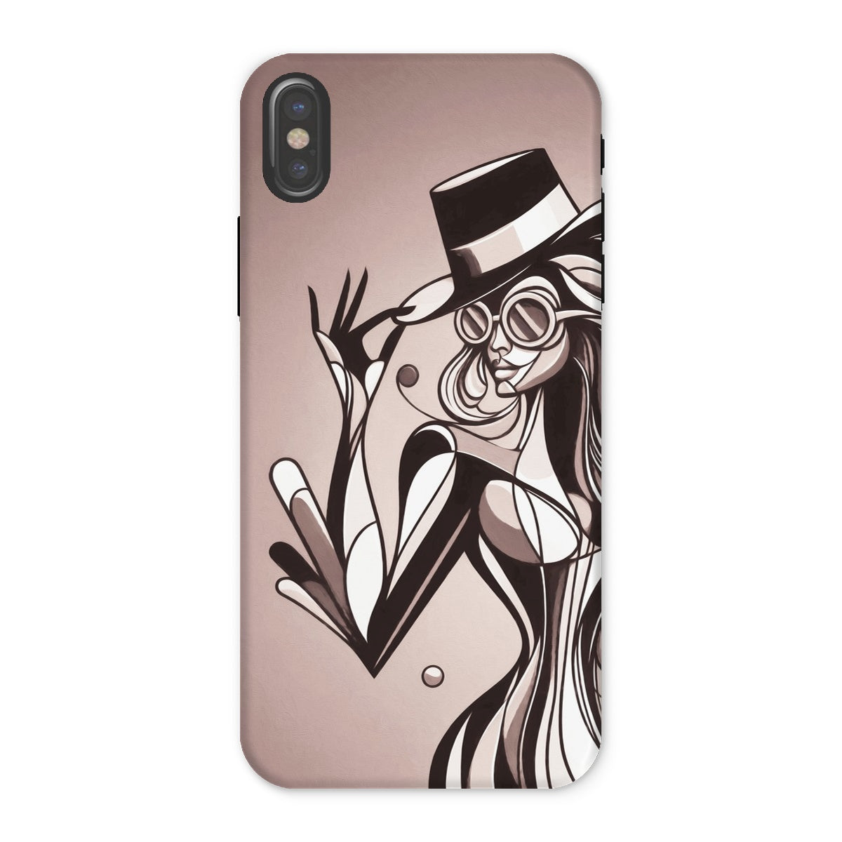Viva La Diva: Where Earth Tones Whisper Confidence Tough Phone Case