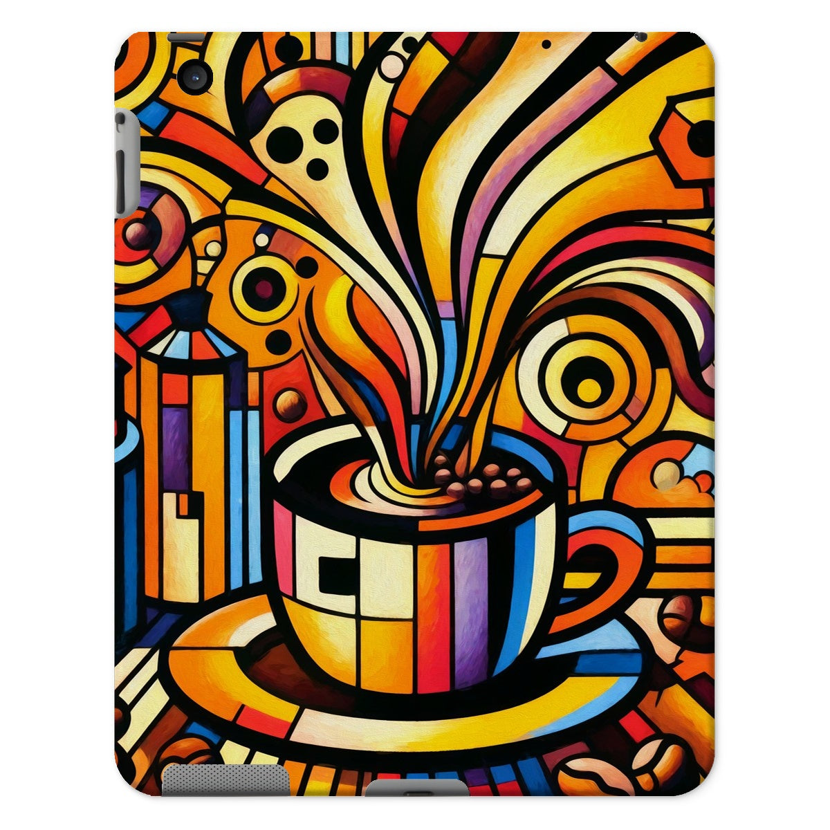 Caffeinated Cityscape Tablet Cases