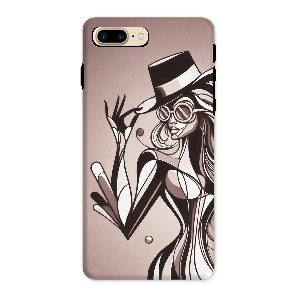 Viva La Diva: Where Earth Tones Whisper Confidence Tough Phone Case