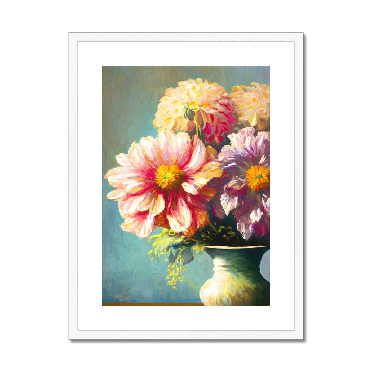 A Burst of Colour: Immerse Yourself in Floral Joy Framed & Mounted Print