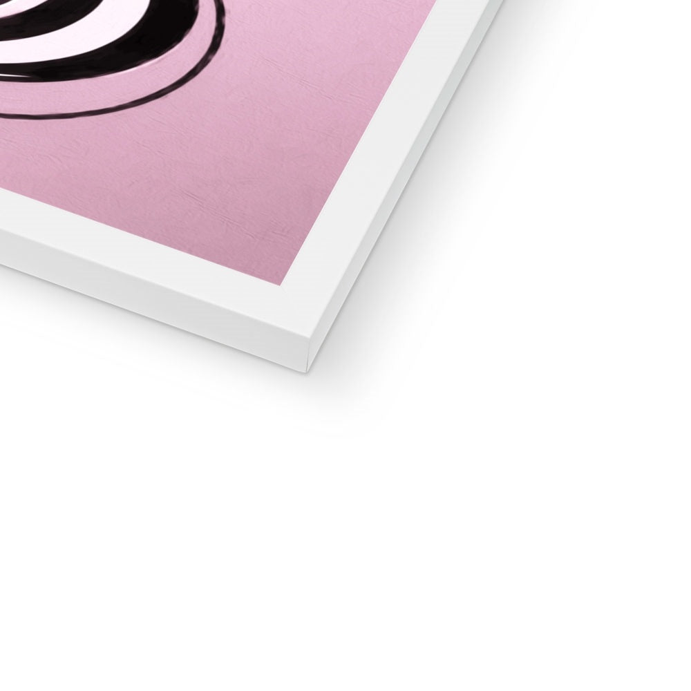Viva La Diva: A Ballet of Blush and Boldness Against Rose-Colored Skies Budget Framed Poster