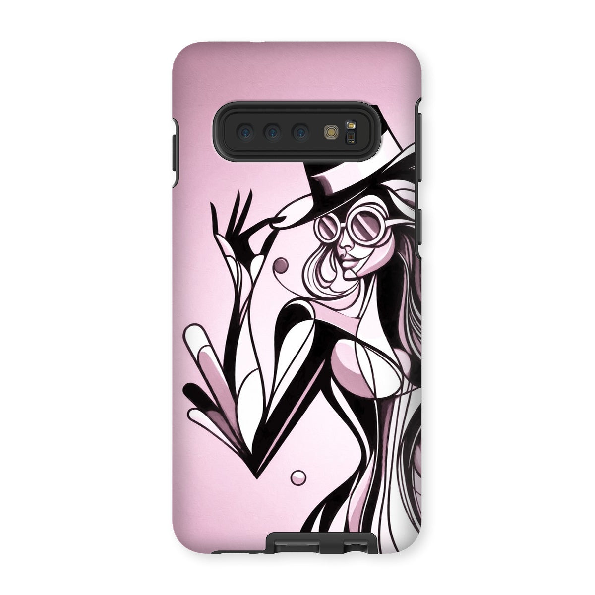 Viva La Diva: A Ballet of Blush and Boldness Against Rose-Colored Skies Tough Phone Case