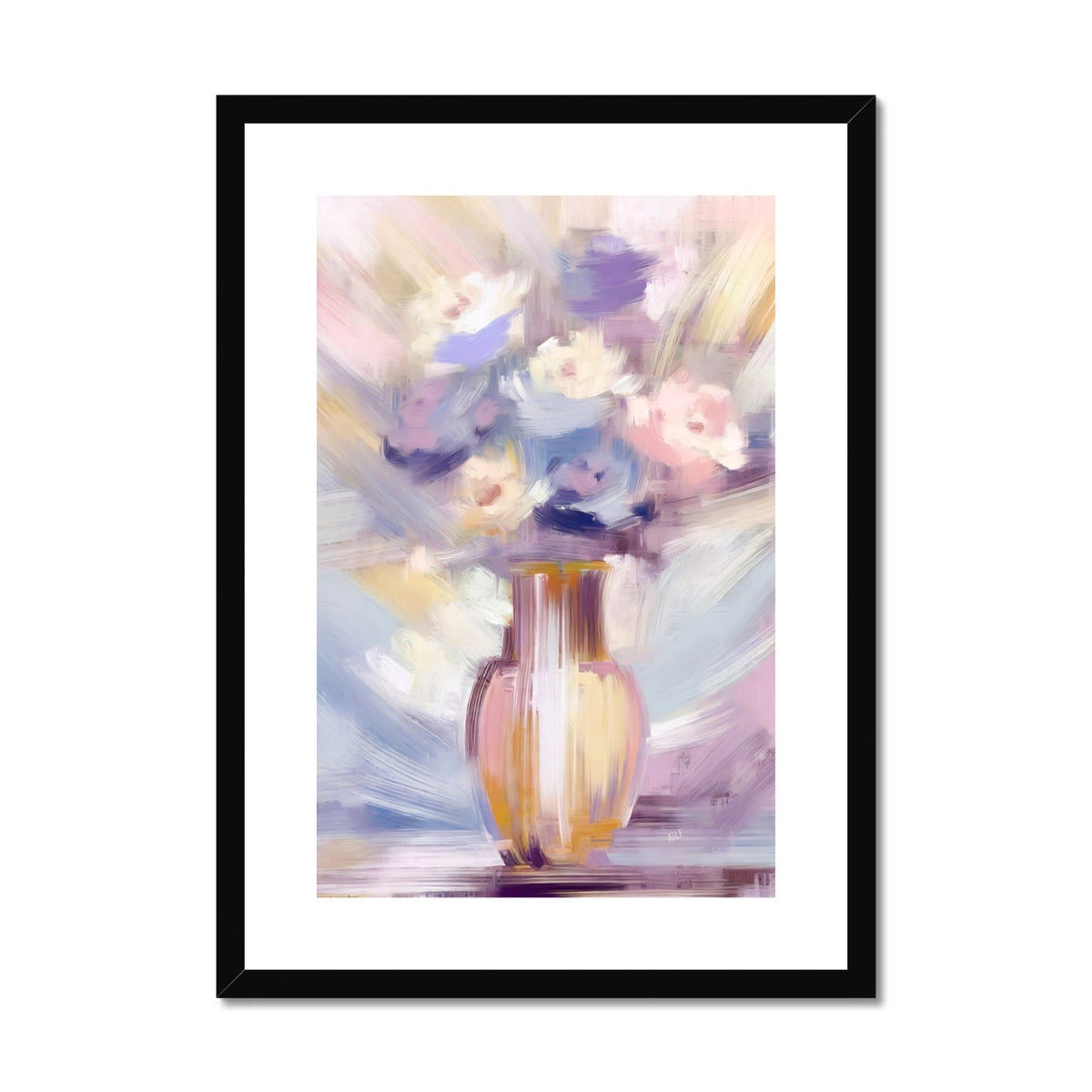 Abstract Blooms #16 Framed & Mounted Print