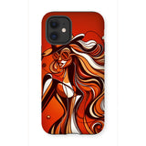Viva La Diva: Where Confidence Dances in Shades of Oranges and Reds Tough Phone Case