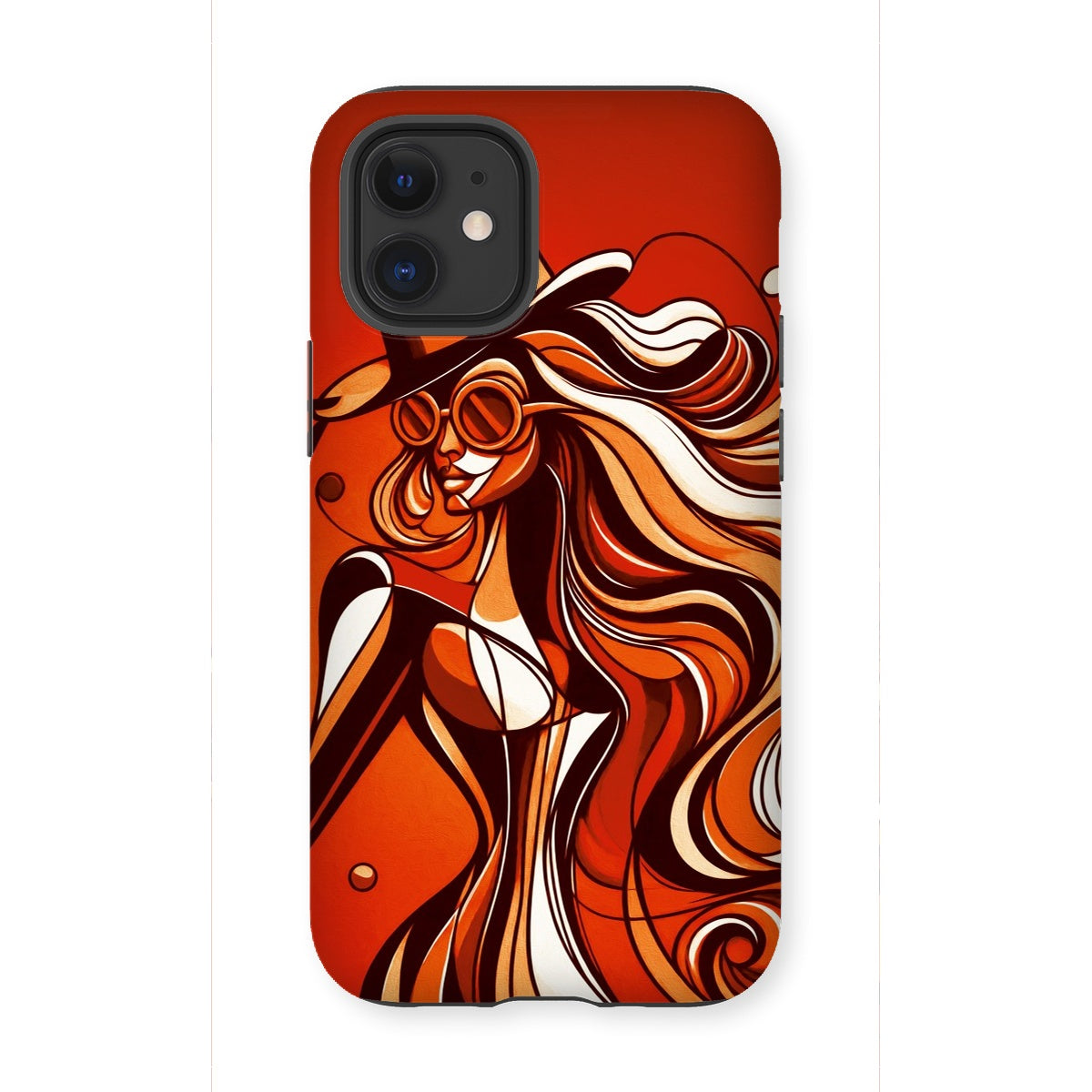 Viva La Diva: Where Confidence Dances in Shades of Oranges and Reds Tough Phone Case