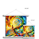 Spiral Staircase Fine Art Print with Hanger