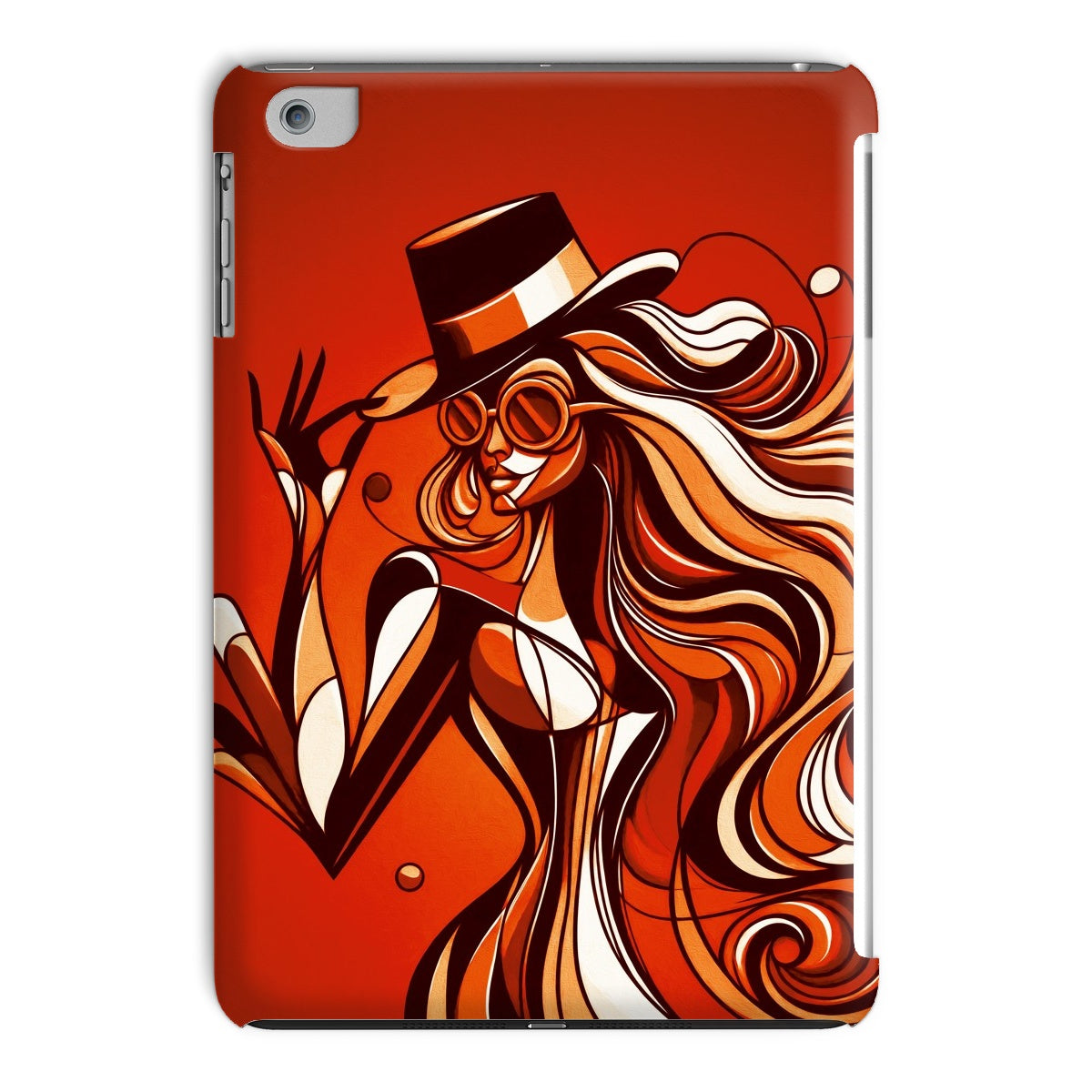 Viva La Diva: Where Confidence Dances in Shades of Oranges and Reds Tablet Cases