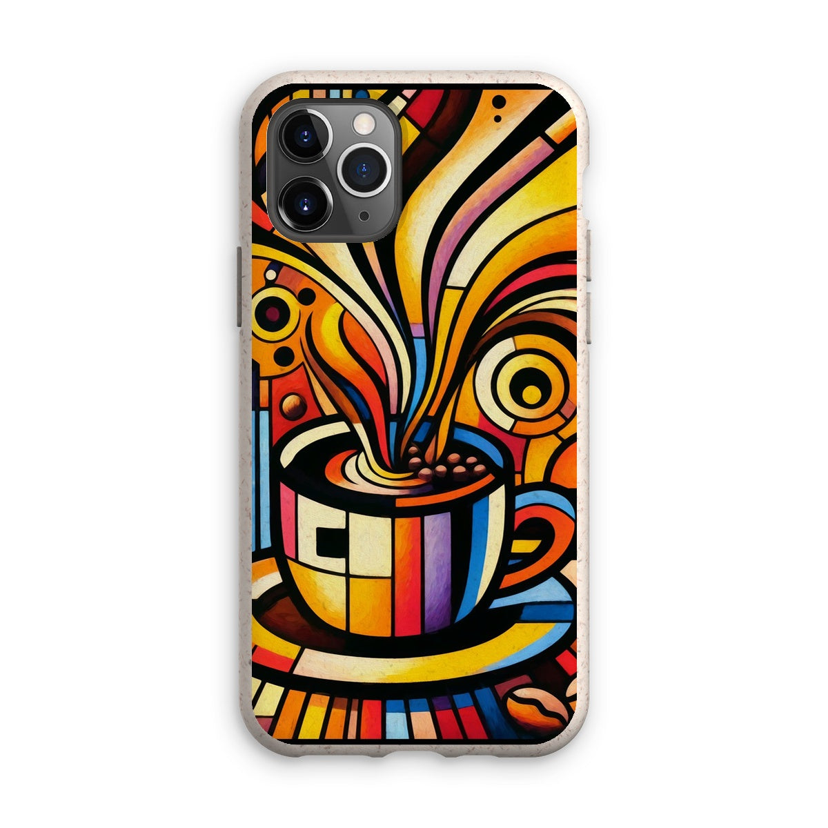 Caffeinated Cityscape Eco Phone Case