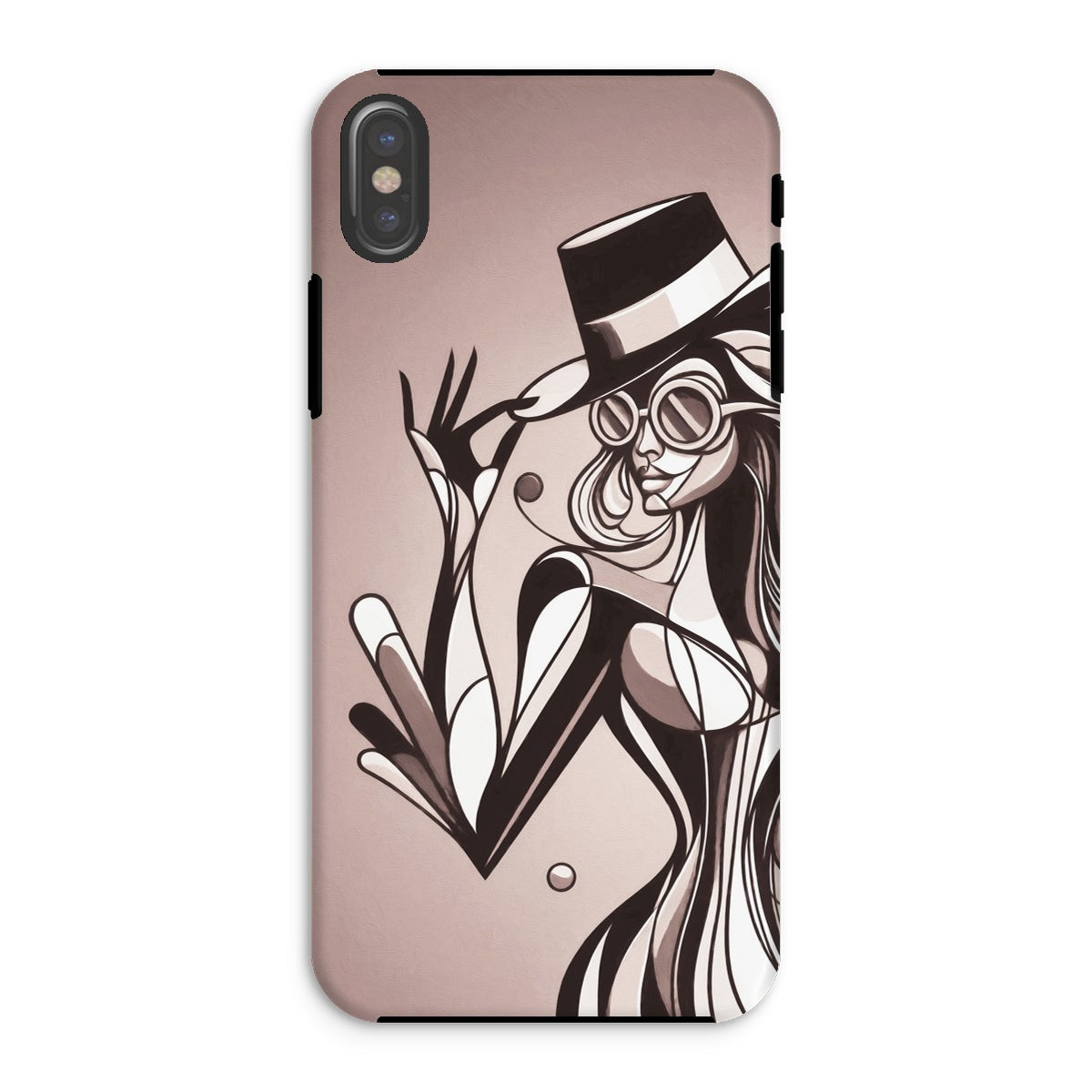 Viva La Diva: Where Earth Tones Whisper Confidence Tough Phone Case