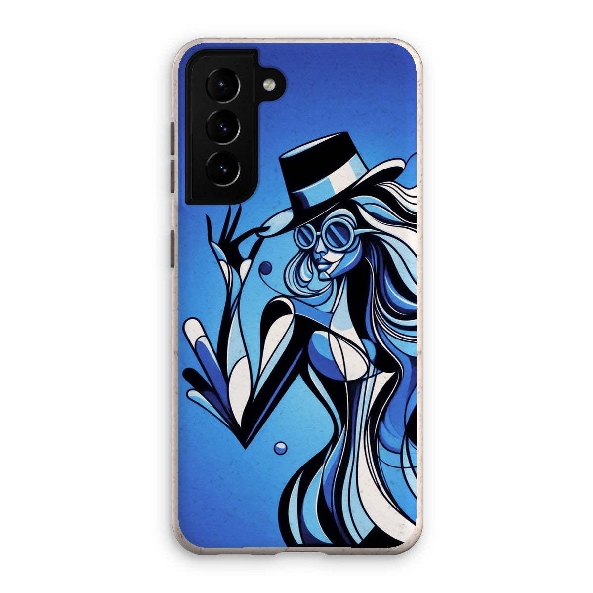 Viva La Diva: Where Moonlight Dances in Shades of Sapphire Eco Phone Case
