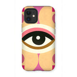 Eye of Harmony: Where Realism Meets Geometric Dreamscapes Tough Phone Case