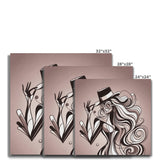 Viva La Diva: Where Earth Tones Whisper Confidence Canvas