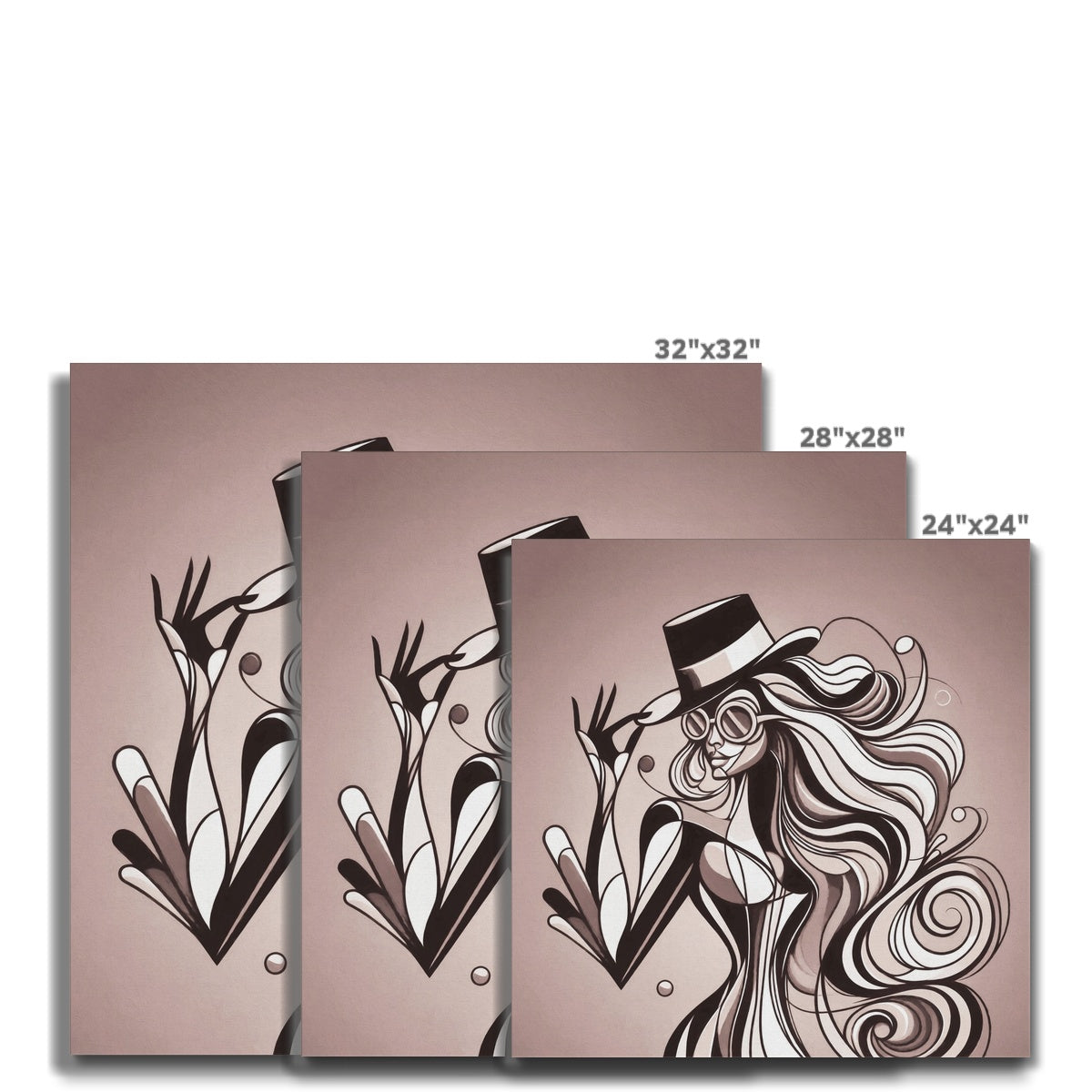 Viva La Diva: Where Earth Tones Whisper Confidence Canvas