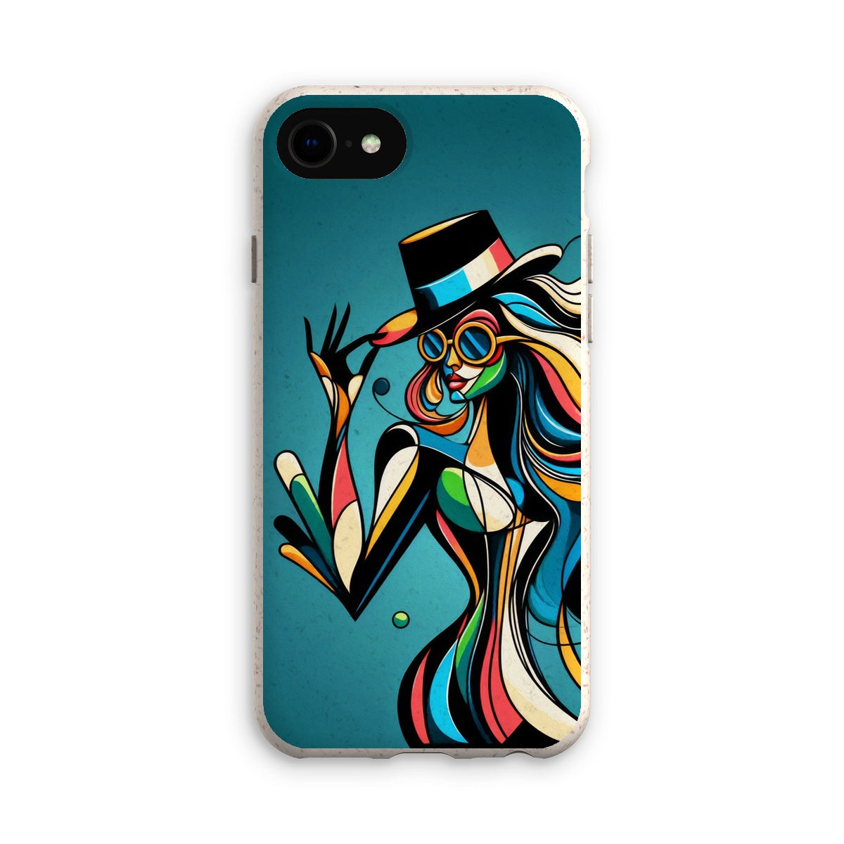Viva La Diva: Where Confidence Meets Abstract Whirl Eco Phone Case