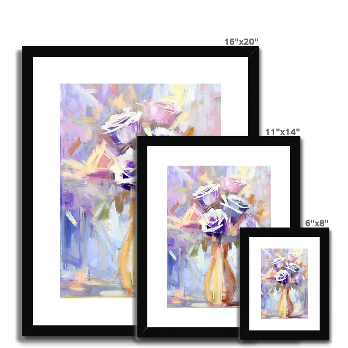 Abstract Blooms #22 Framed & Mounted Print