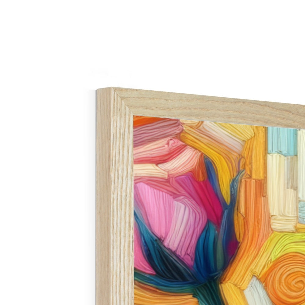 Roses Reimagined Budget Framed Poster