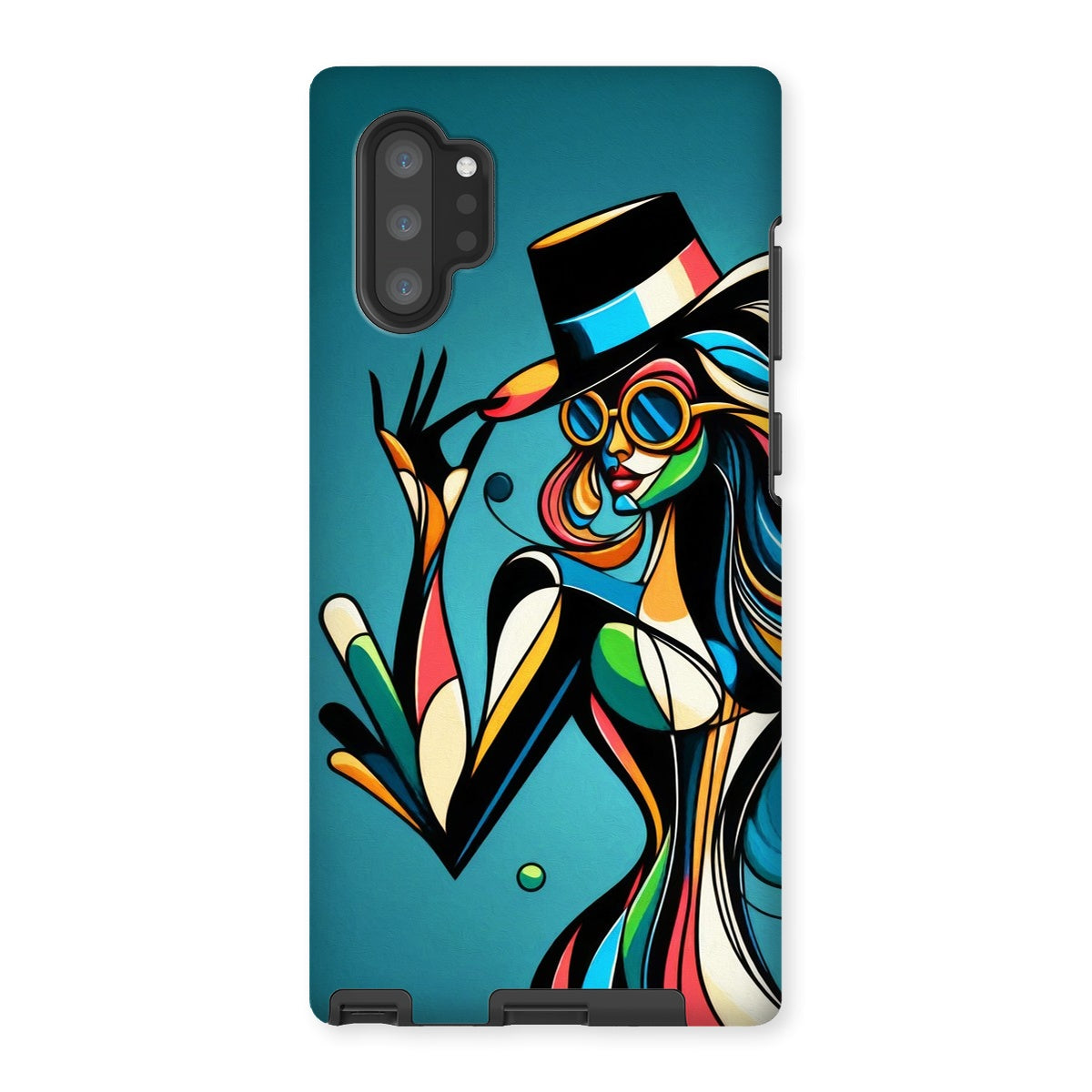 Viva La Diva: Where Confidence Meets Abstract Whirl Tough Phone Case