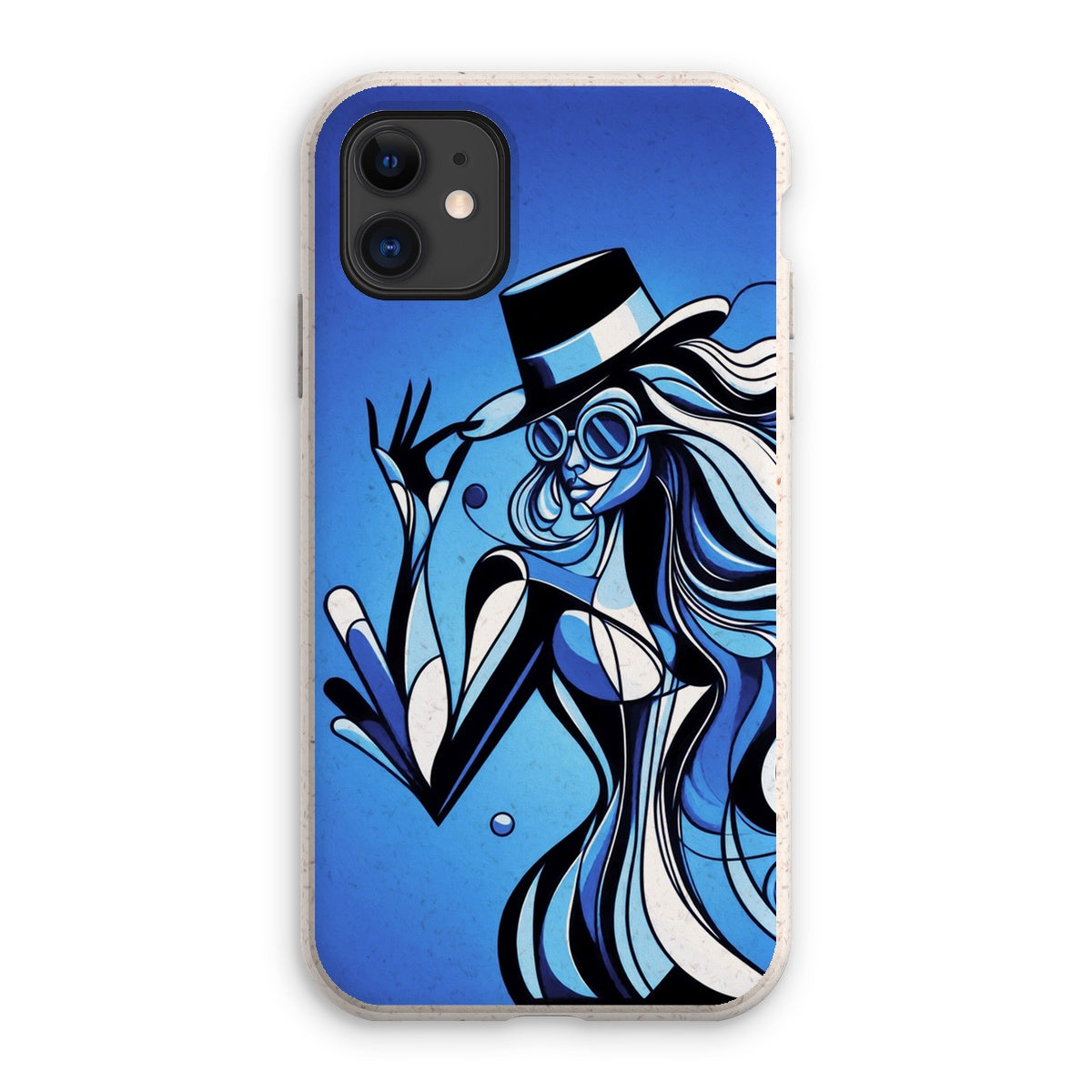 Viva La Diva: Where Moonlight Dances in Shades of Sapphire Eco Phone Case