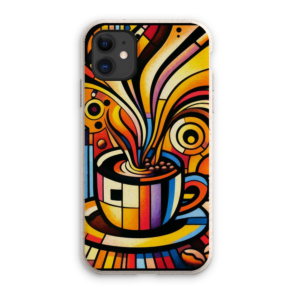 Caffeinated Cityscape Eco Phone Case