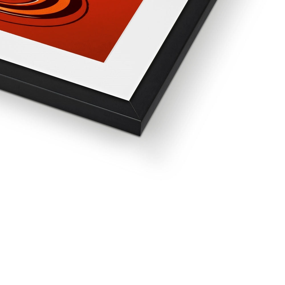 Viva La Diva: Where Confidence Dances in Shades of Oranges and Reds Framed & Mounted Print