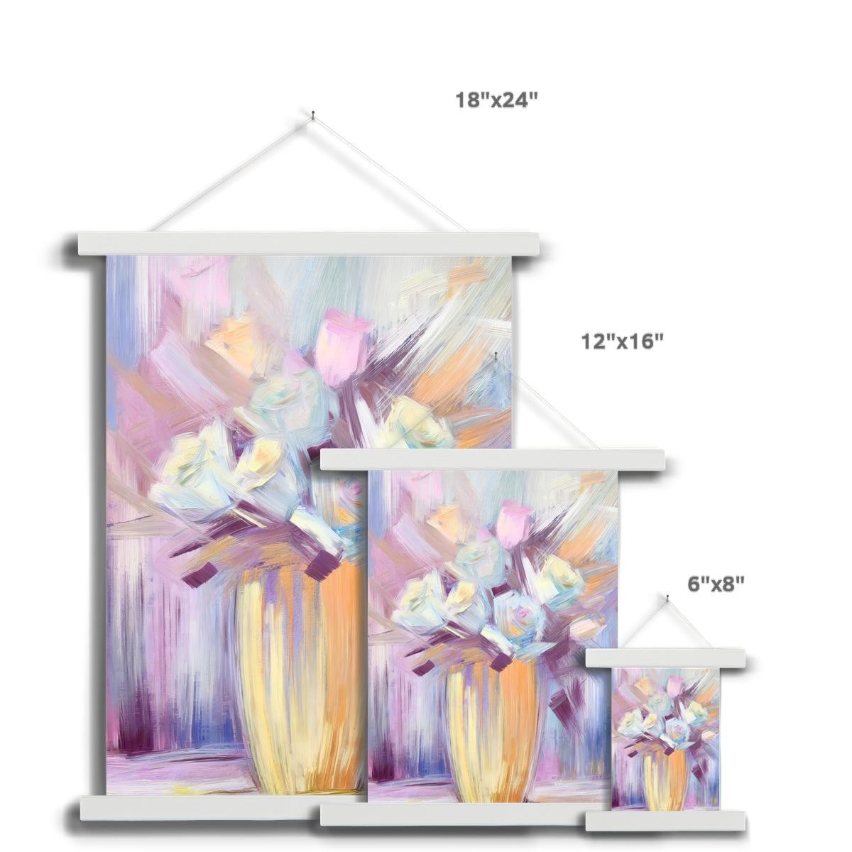 Abstract Blooms #25 Fine Art Print with Hanger