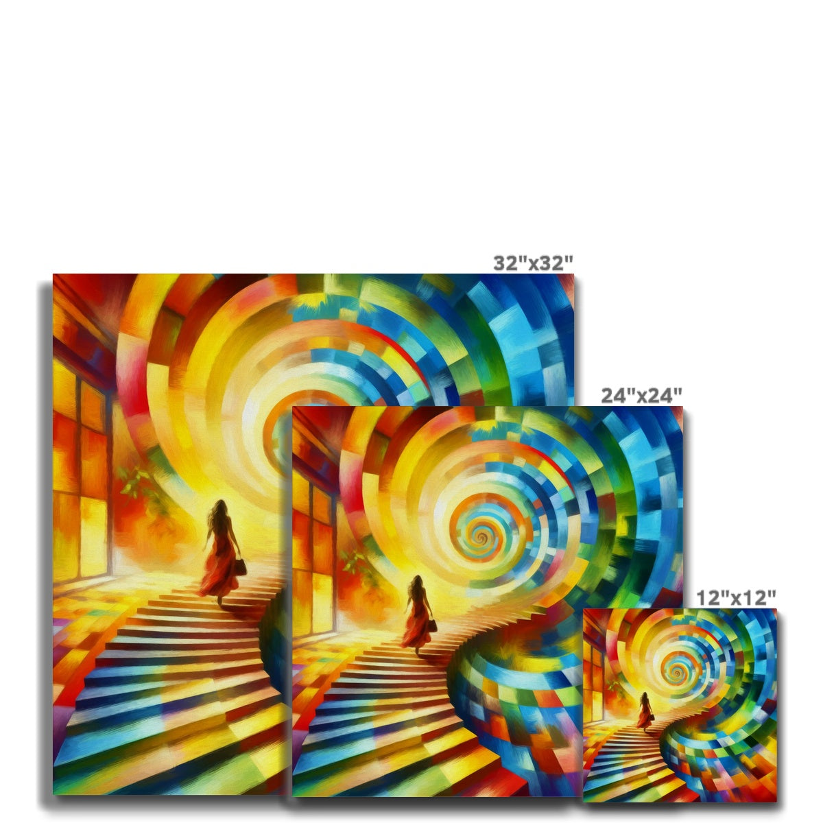Spiral Staircase Canvas
