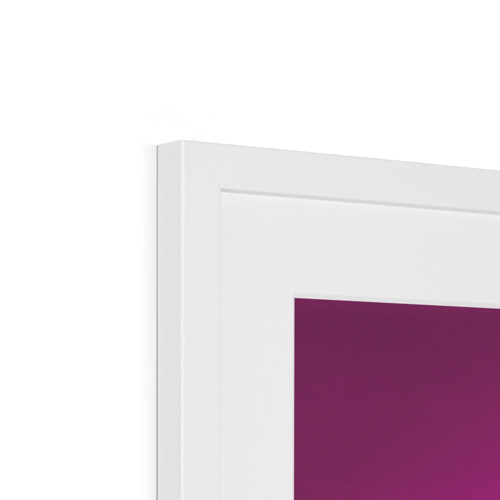 Viva La Diva: Where Amethyst Dreams Dance in a Symphony of Purples Framed & Mounted Print