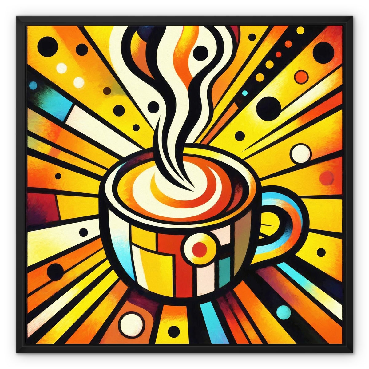 Energising Espresso  Framed Canvas