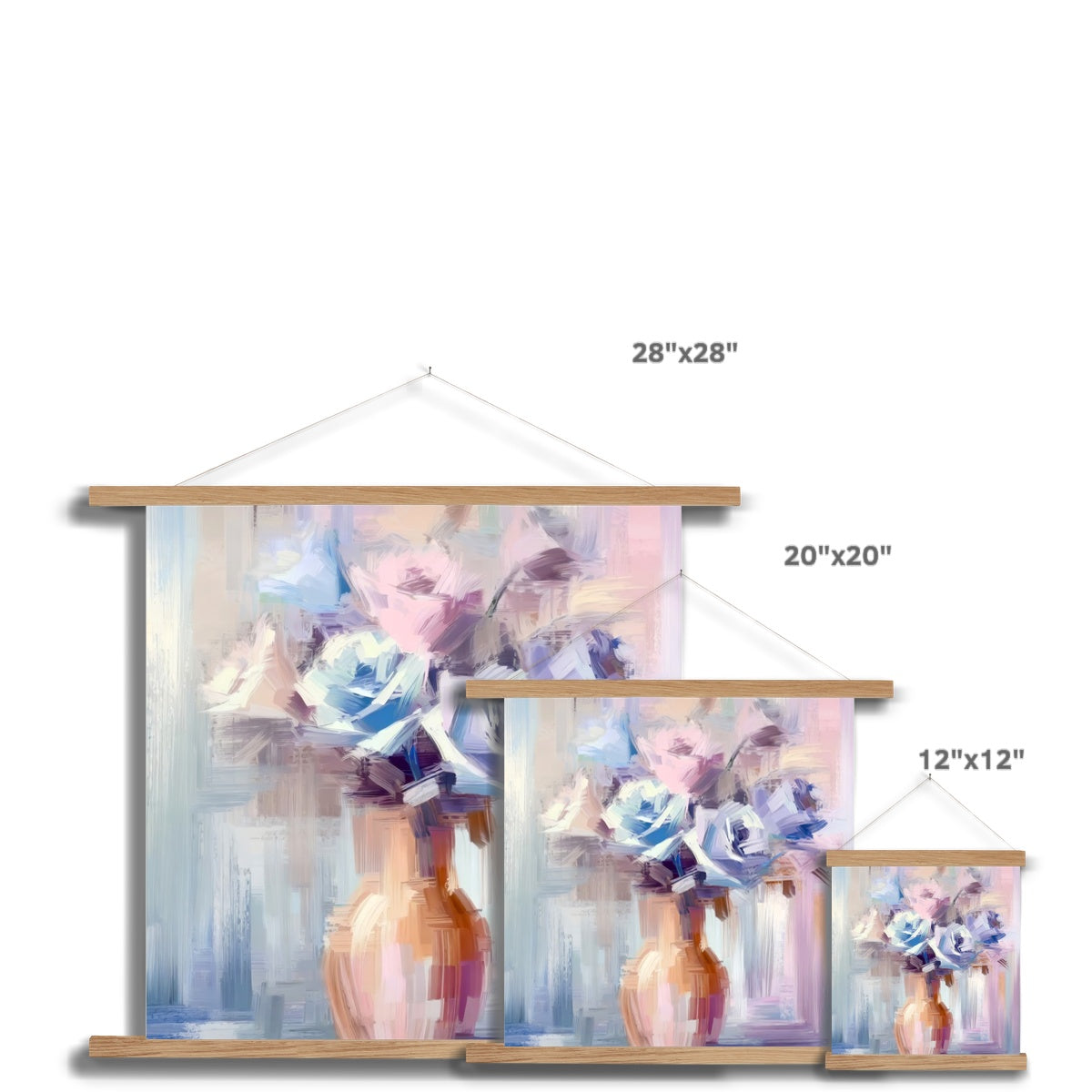 Abstract Blooms #18 Fine Art Print with Hanger
