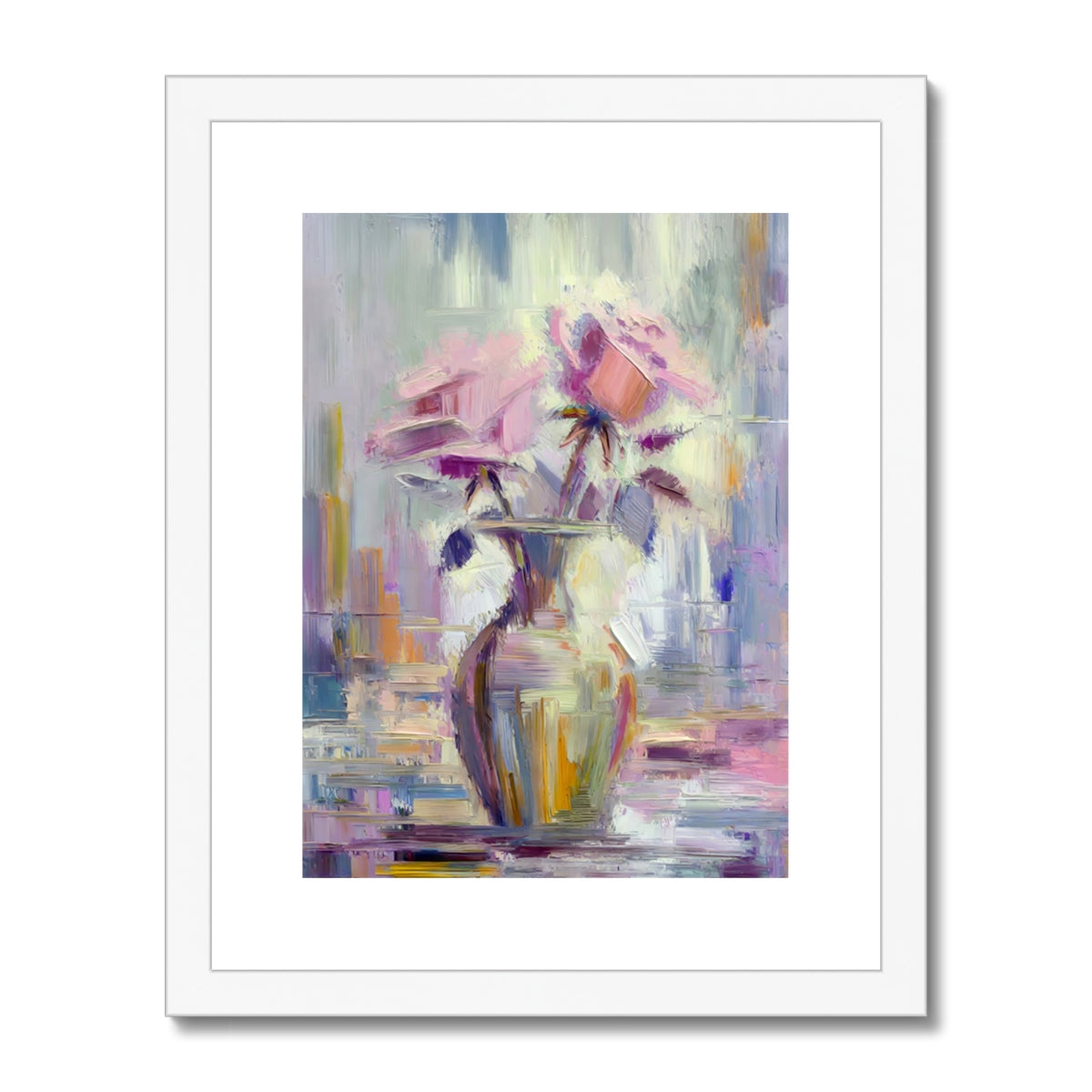 Abstract Blooms #08 Framed & Mounted Print