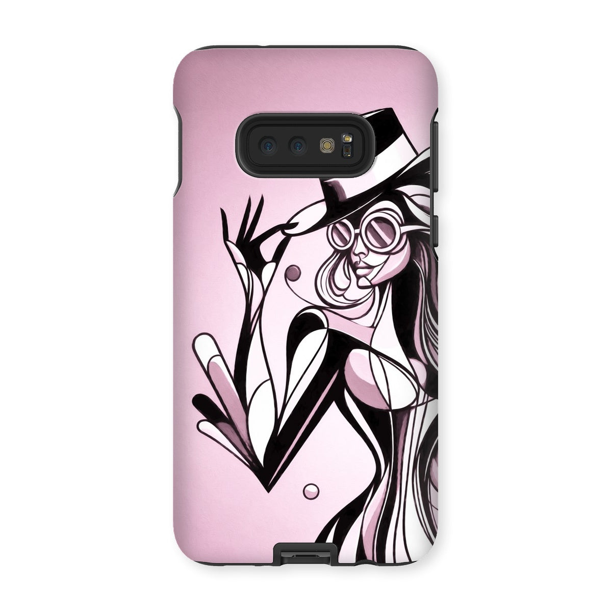 Viva La Diva: A Ballet of Blush and Boldness Against Rose-Colored Skies Tough Phone Case