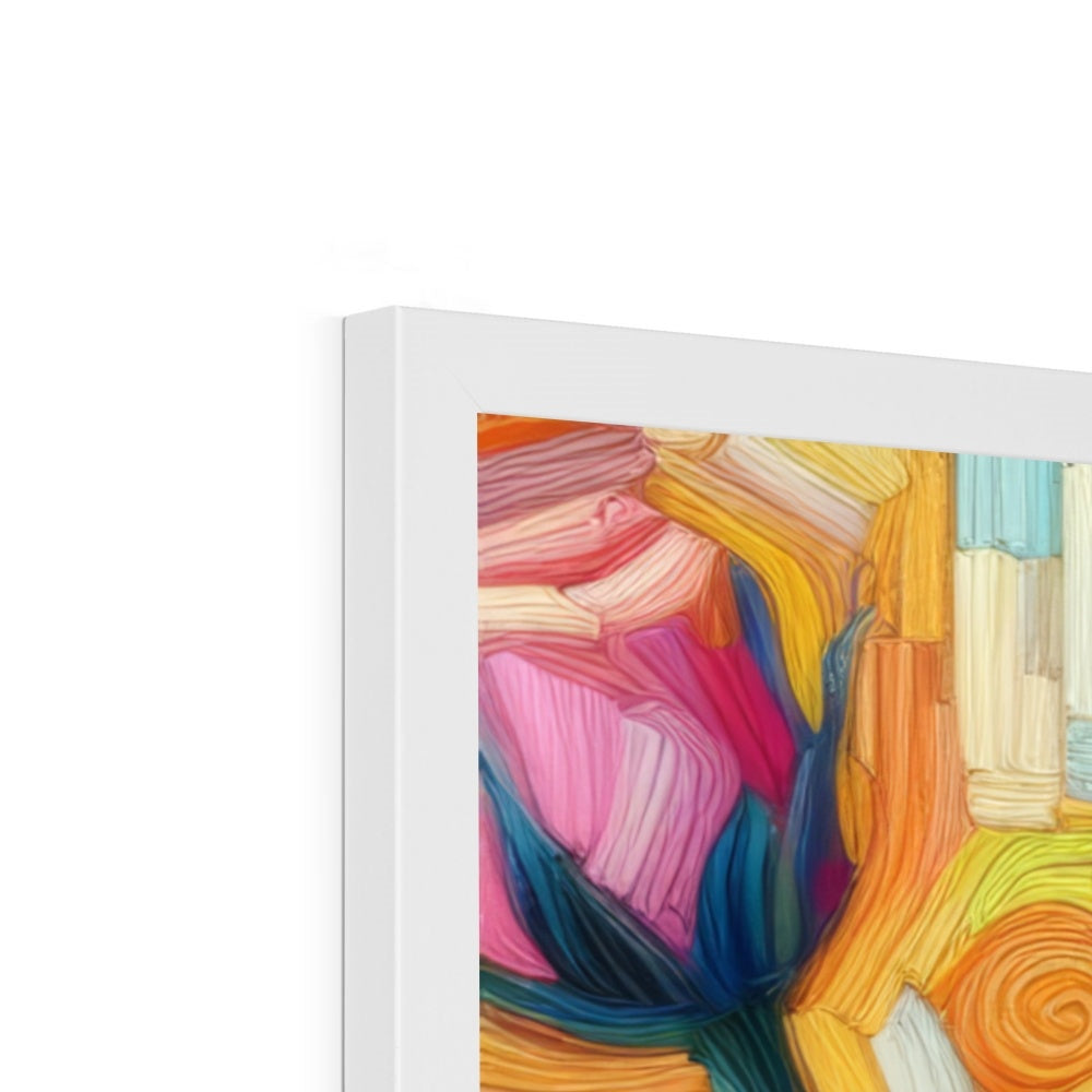 Roses Reimagined Budget Framed Poster