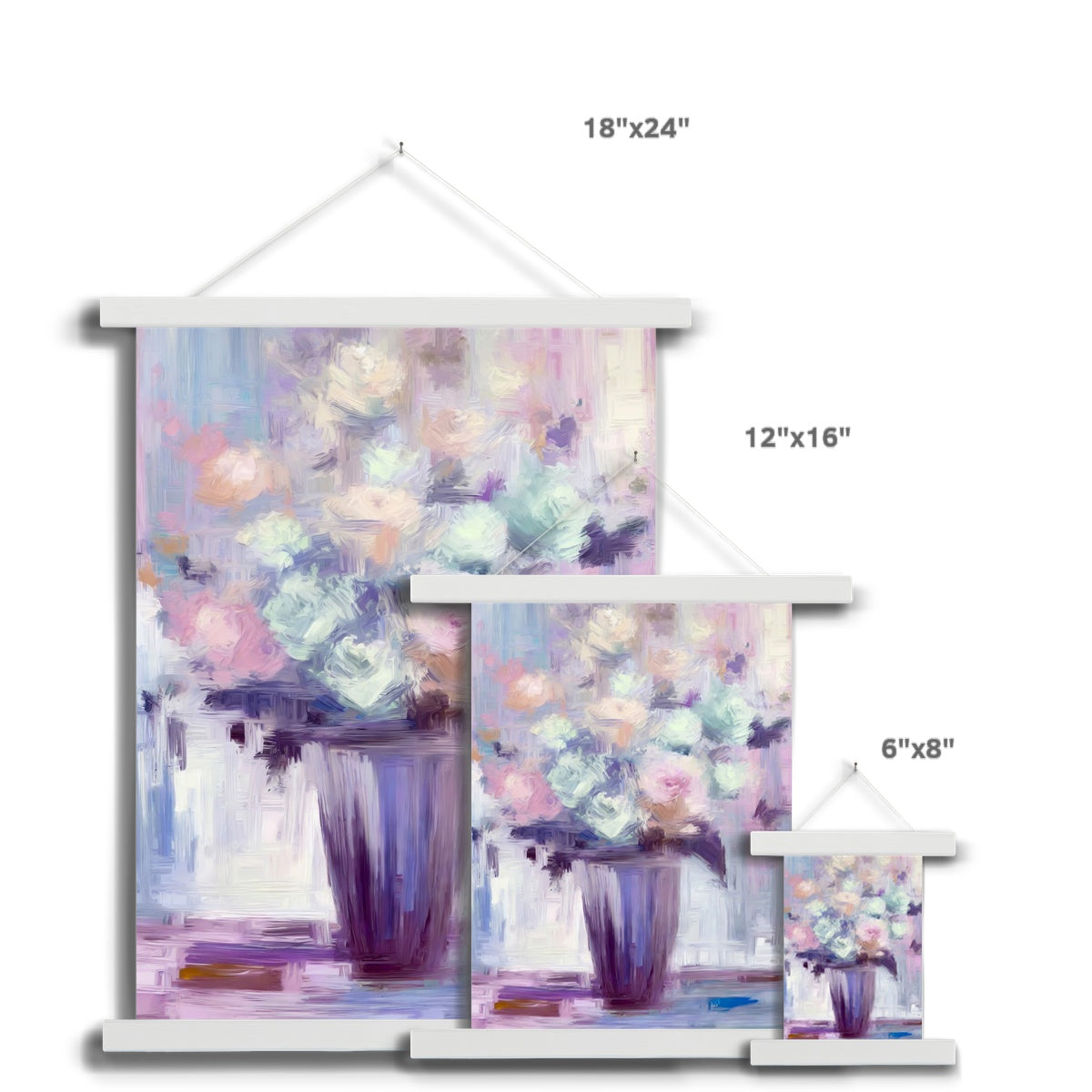 Abstract Blooms #11 Fine Art Print with Hanger