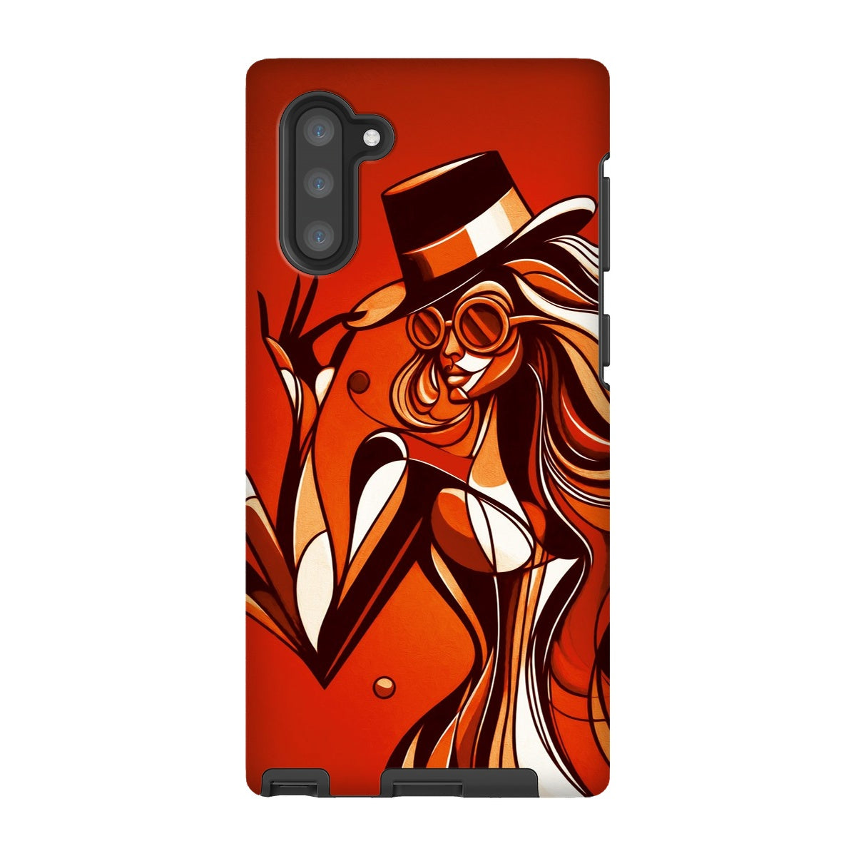 Viva La Diva: Where Confidence Dances in Shades of Oranges and Reds Tough Phone Case