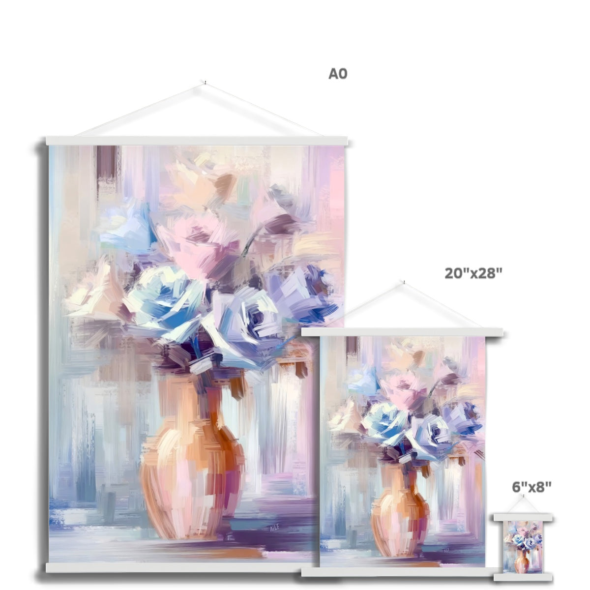 Abstract Blooms #18 Fine Art Print with Hanger