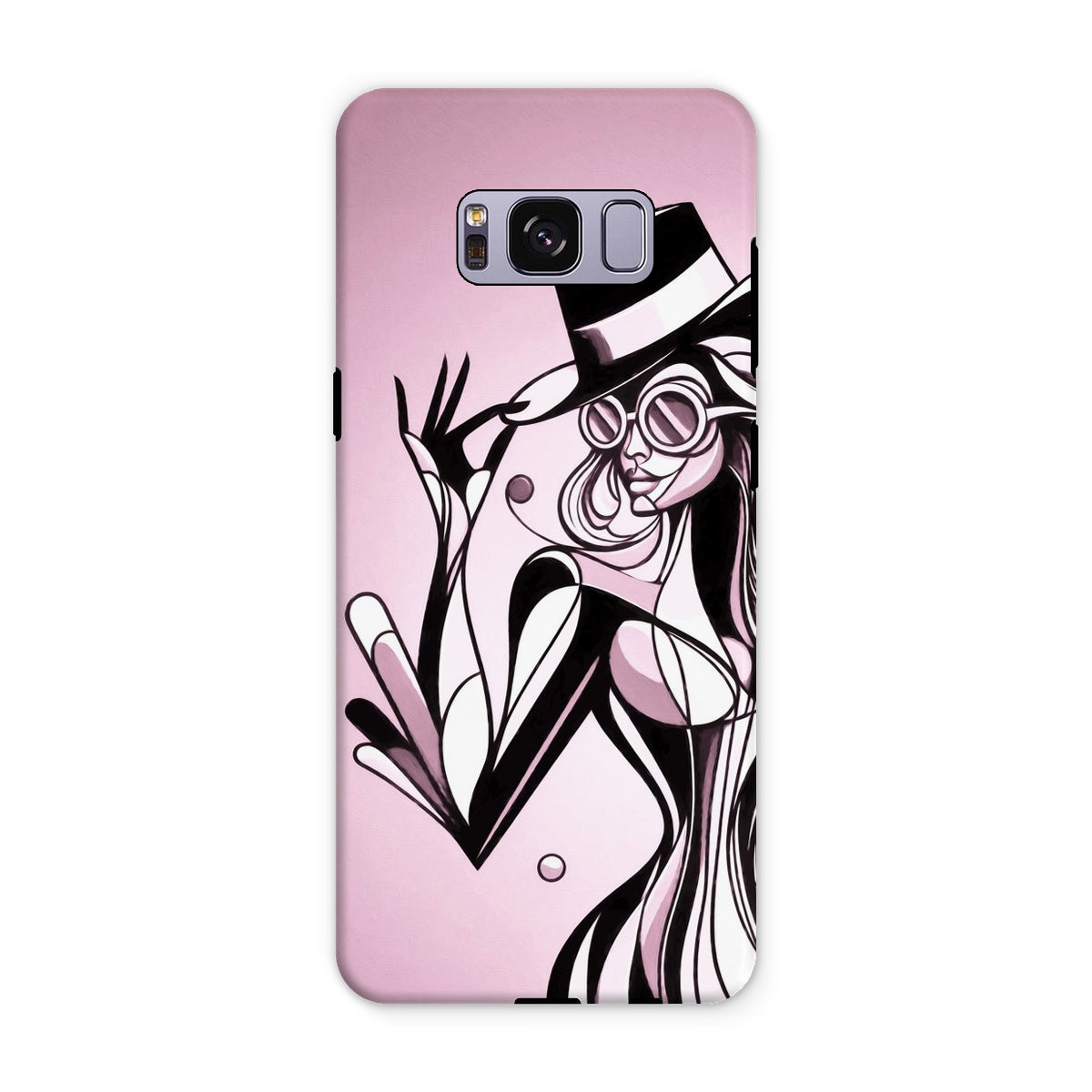 Viva La Diva: A Ballet of Blush and Boldness Against Rose-Colored Skies Tough Phone Case