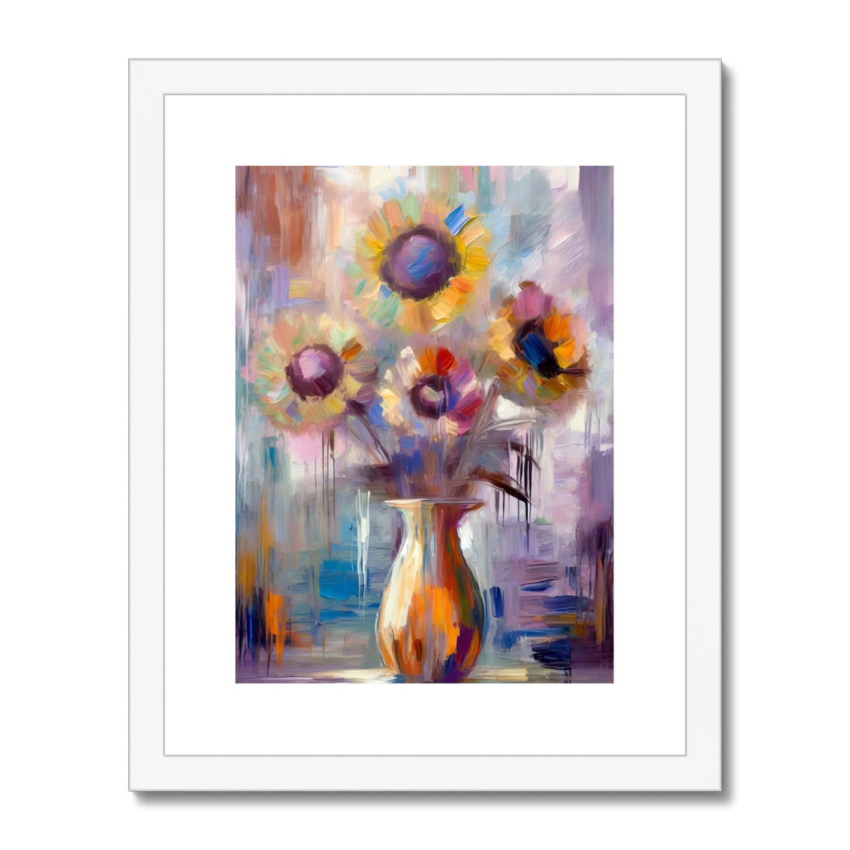 Abstract Blooms #01 Framed & Mounted Print