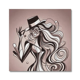 Viva La Diva: Where Earth Tones Whisper Confidence Canvas