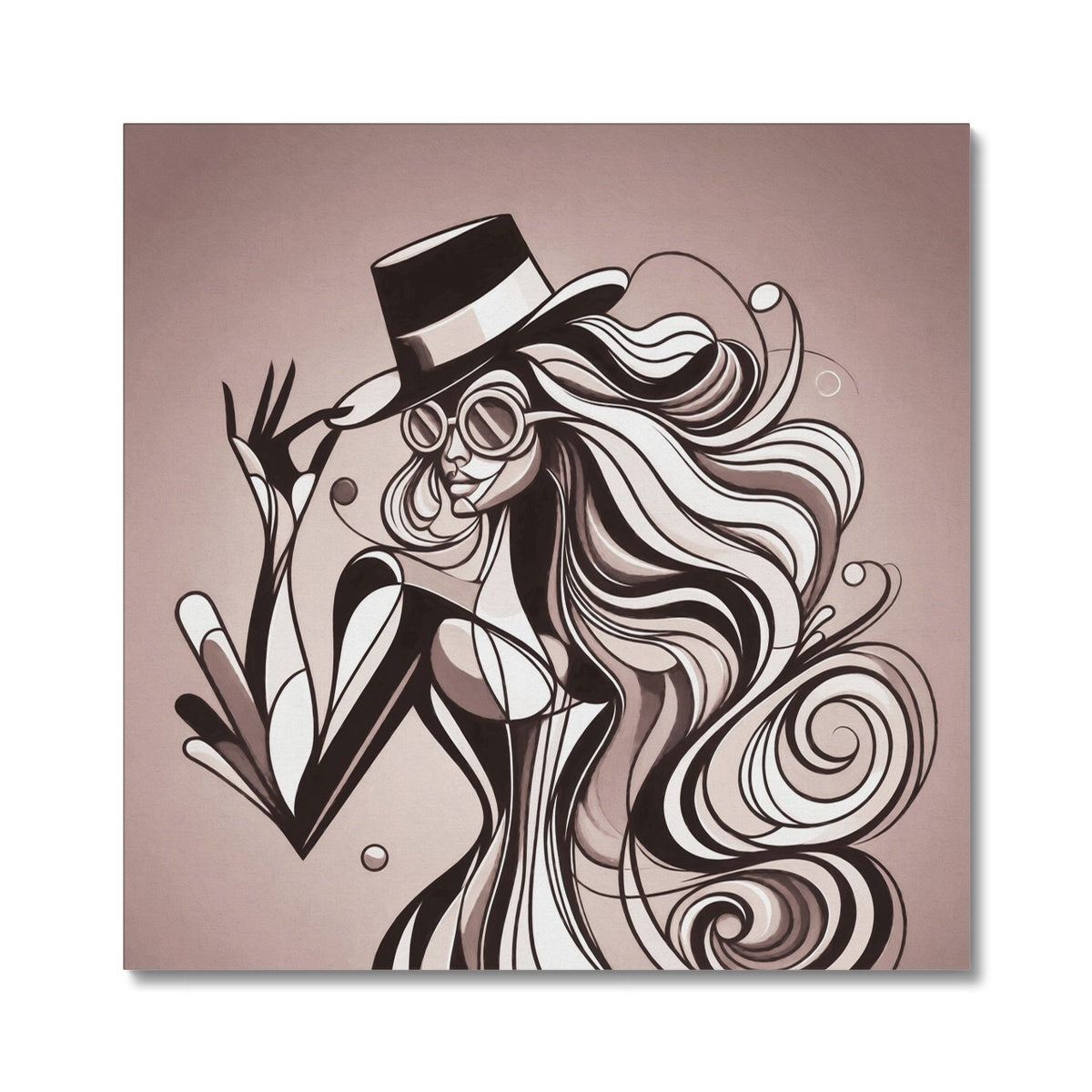 Viva La Diva: Where Earth Tones Whisper Confidence Canvas