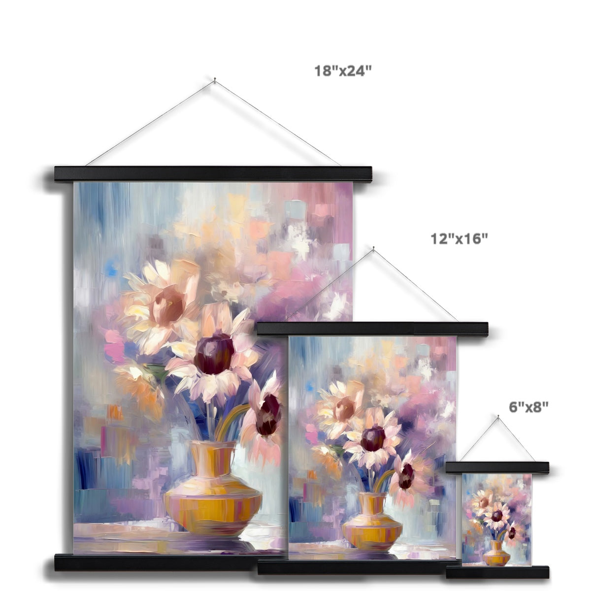 Abstract Blooms #04 Fine Art Print with Hanger