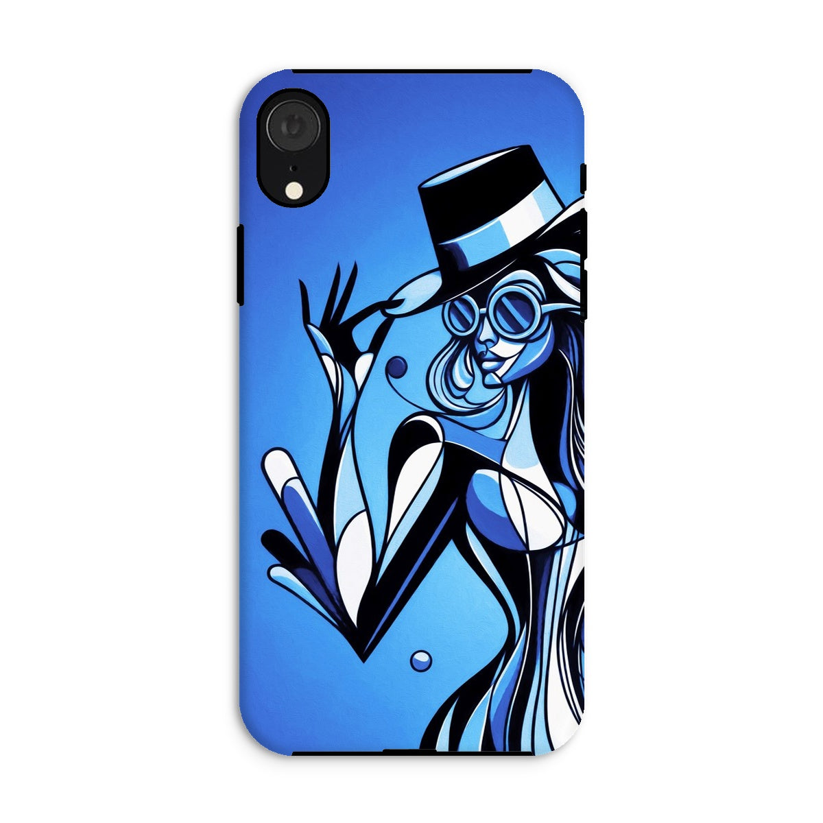Viva La Diva: Where Moonlight Dances in Shades of Sapphire Tough Phone Case