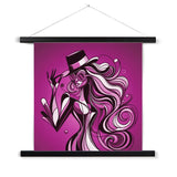 Viva La Diva: Where Amethyst Dreams Dance in a Symphony of Purples Fine Art Print with Hanger