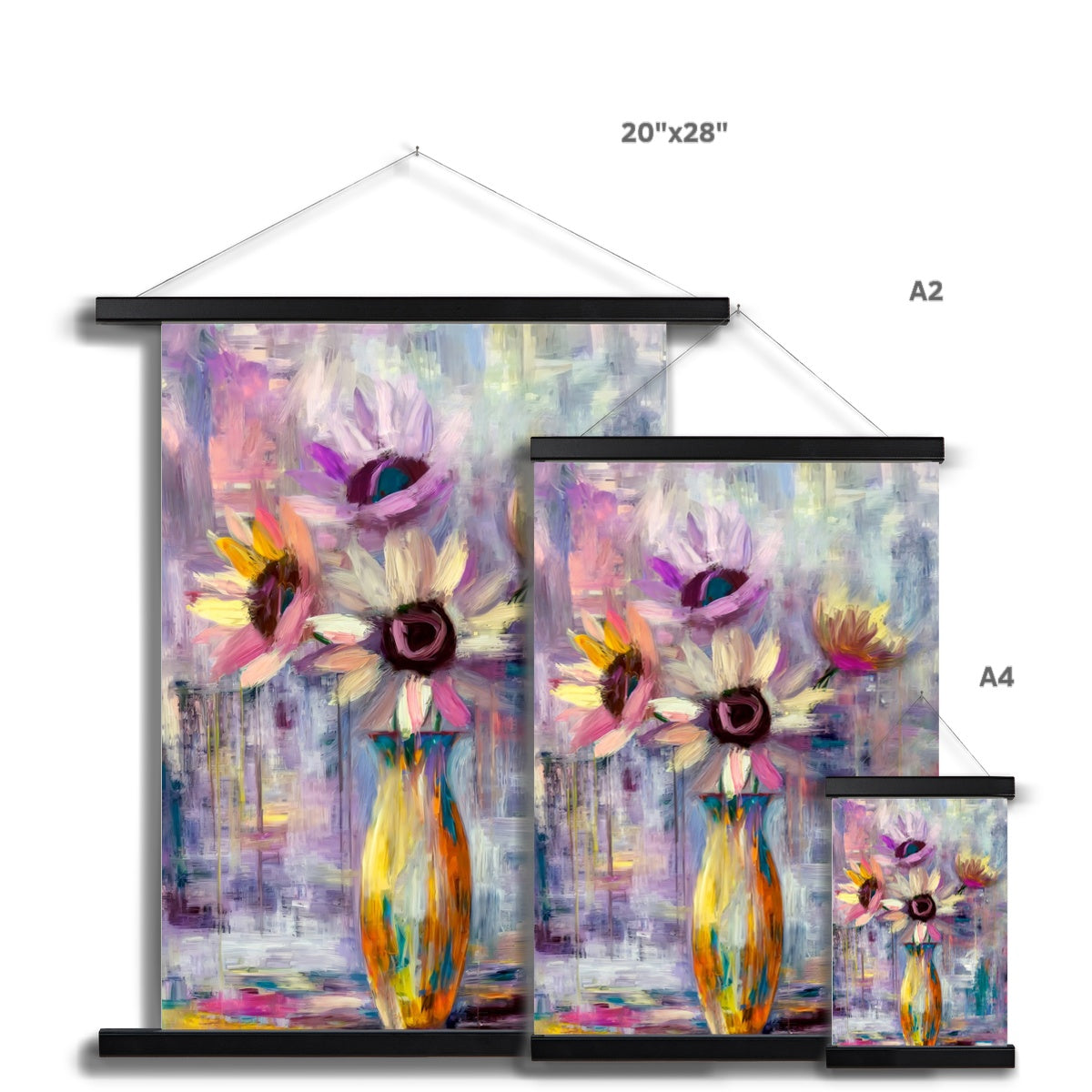 Abstract Blooms #05 Fine Art Print with Hanger