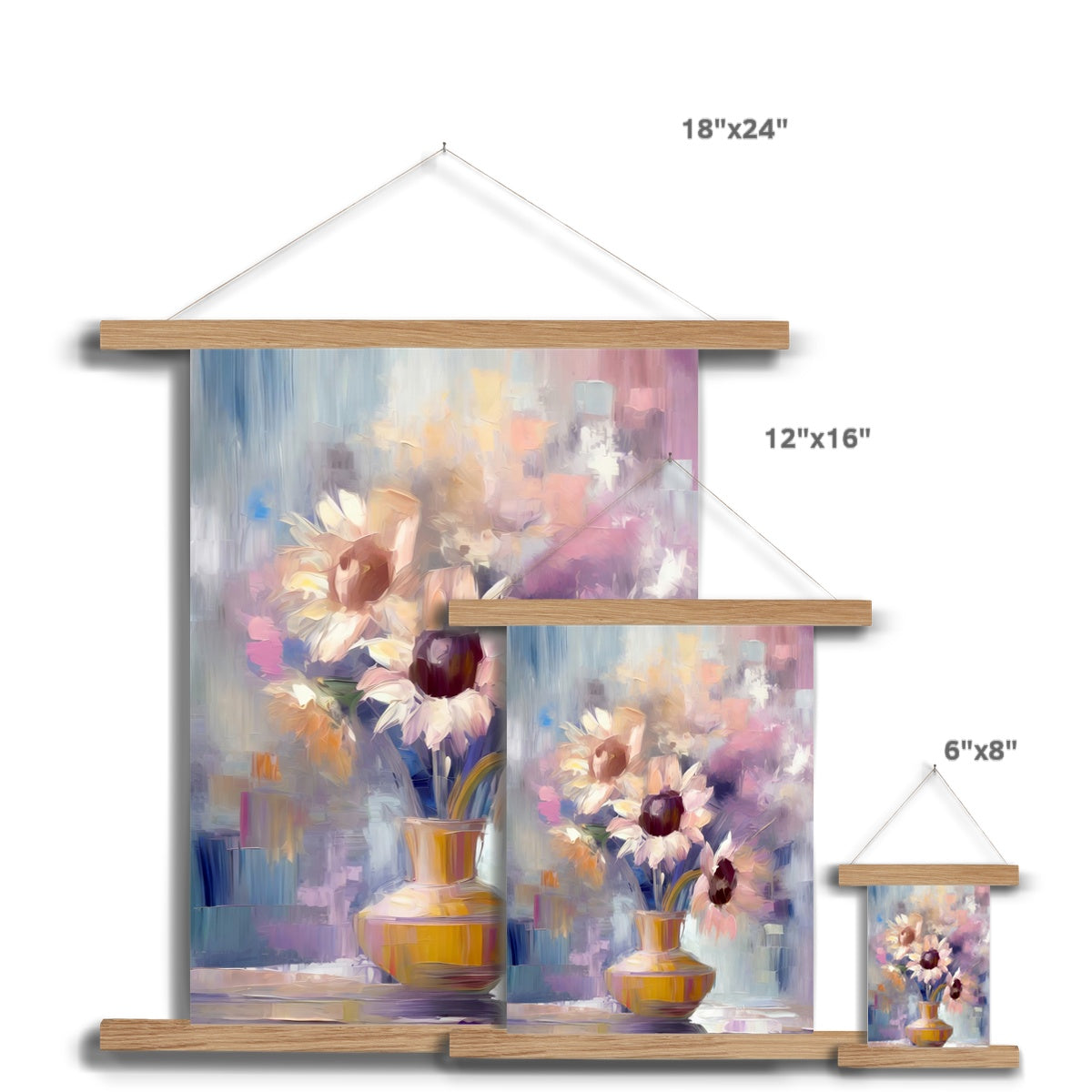 Abstract Blooms #04 Fine Art Print with Hanger