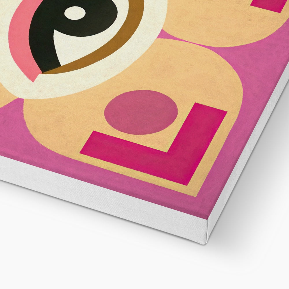 Eye of Harmony: Where Realism Meets Geometric Dreamscapes Eco Canvas