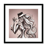 Viva La Diva: Where Earth Tones Whisper Confidence Framed & Mounted Print